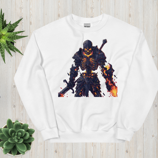 Infernal Knight – Dark Fantasy RPG Pixel Art Sweatshirt