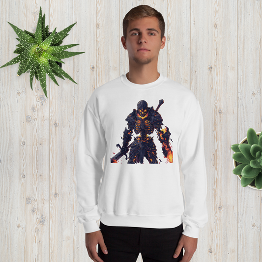 Infernal Knight – Dark Fantasy RPG Pixel Art Sweatshirt